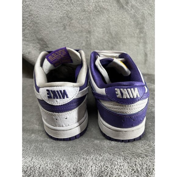 Nike Dunk Low SE Flip The Old School Women’s 6.5 Purple White Ostrich DJ4636 - Picture 6 of 11